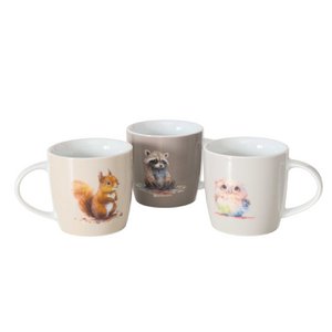 Keramiktasse mit Waldtieren 330 ml