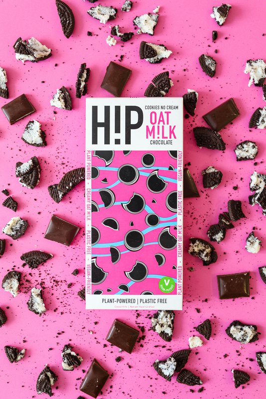 H!P tavoletta vegana di cioccolato al latte e avena Cookies No Cream