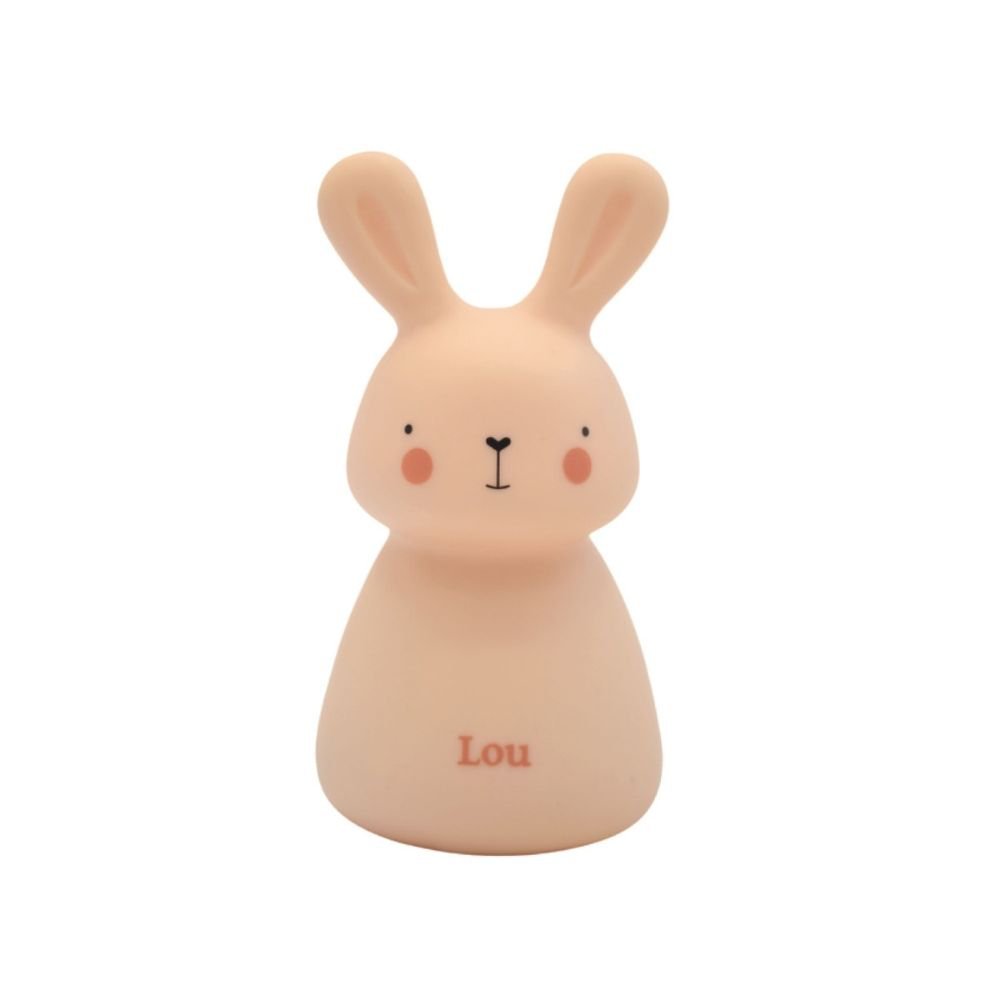 Nachtlampje - Lapin Lou - opladen via USB - geel
