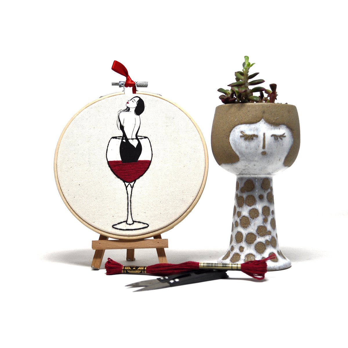 woman into the wine