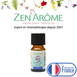Sinergia de aceites esenciales - Zenitude - 10 ml - Uso para difusión - Envasado en Francia