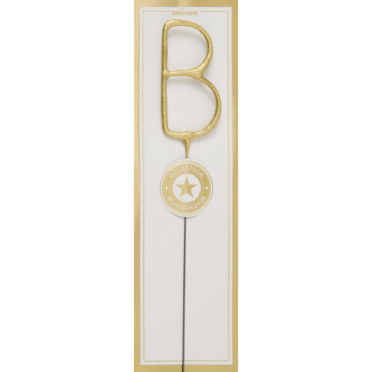 B gold Goldstück weiß Wondercandle® classic