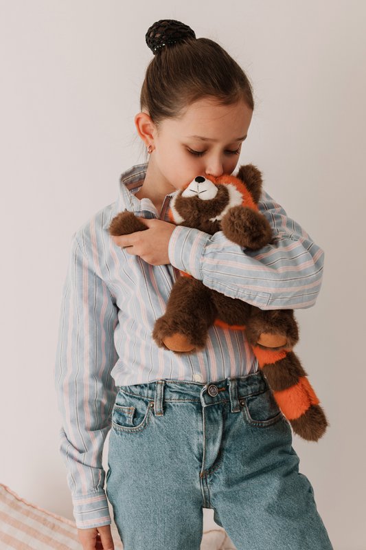 One Love Plush Toy - Red Panda Rusty Orange and Brown