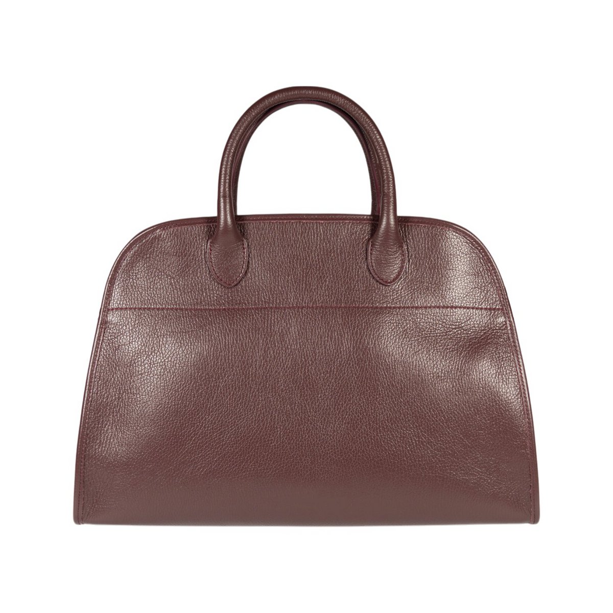RB1032X | Sac à main féminin de Frida en cuir de True en Italie. ACCESSOIRES MÉTALES GOLD LUCID - Couleur Bordeaux - Dimensions: 43 x 29 x 24 + 12 cm (Handle Light)