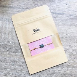 Camille parelmoer kinderarmband met verstelbaar zilveren koord