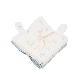 Moomin - Muslin Cloth - 2-pack - Blue