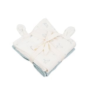 Moomin - Muslin Cloth - 2-pack - Blue