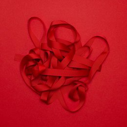 Rødt gavebånd, let at binde rødt bånd, 16mm x 5m rødt grosgrain-bånd til indpakning af gaver