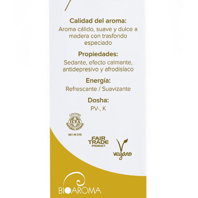 BioAroma Sandelholz-Räucherstäbchen aus kontrolliert biologischem Anbau. Ayurveda. Fairer Handel. Kein Verlust. 12 Stäbe.