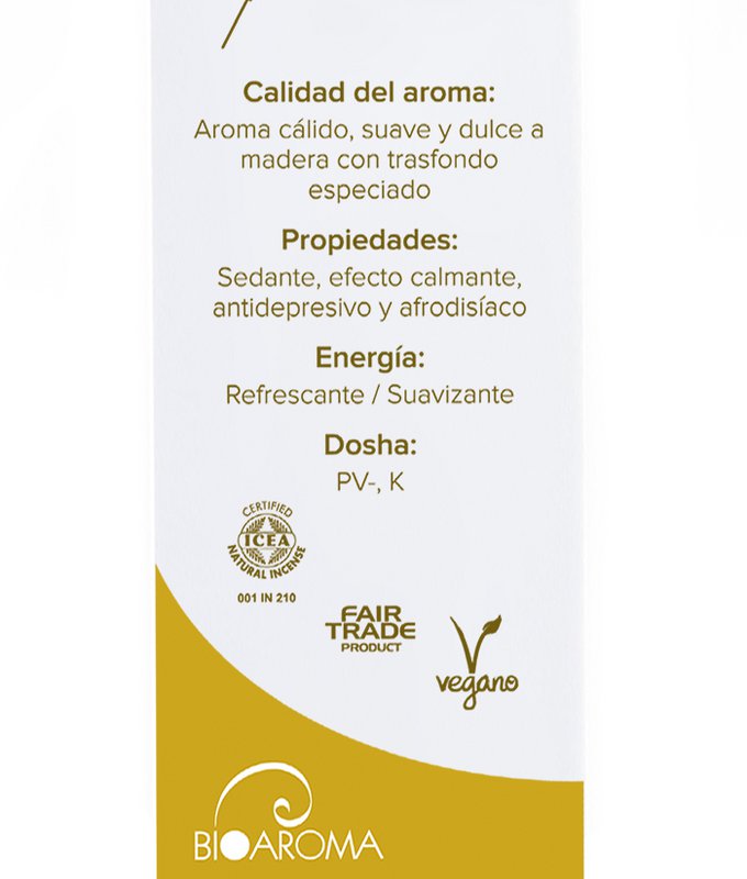 BioAroma Sandelholz-Räucherstäbchen aus kontrolliert biologischem Anbau. Ayurveda. Fairer Handel. Kein Verlust. 12 Stäbe.