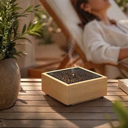 Ultrasonic Diffuser – Kaori – Scents and Essential Oils – Real Wood Base – Cleans the Air – Gift Idea
