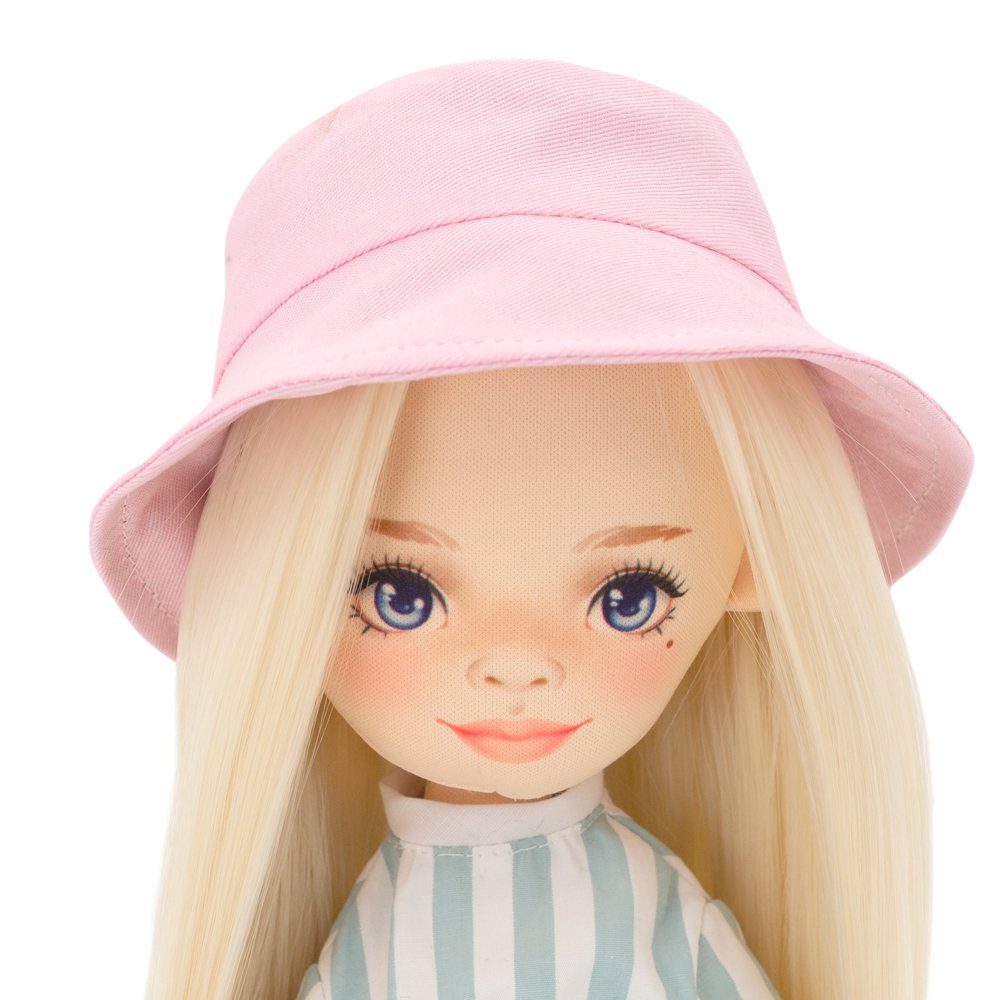 Soft toy, Sweet Sisters - Clothing set: Striped Jumpsuit (35cm)