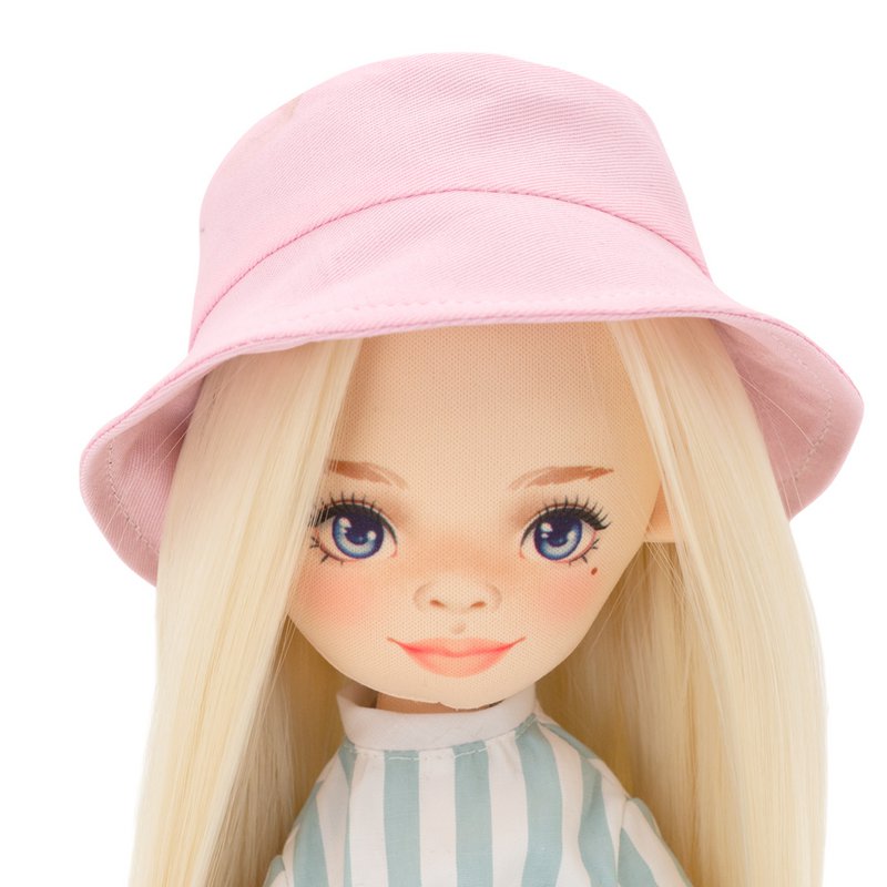 Soft toy, Sweet Sisters - Clothing set: Striped Jumpsuit (35cm)