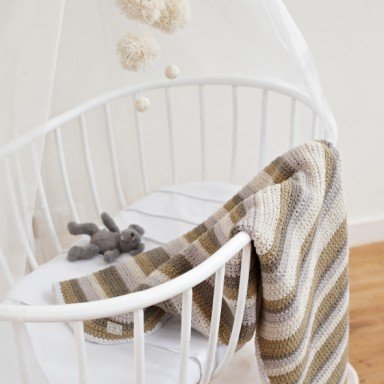Cot blanket light blue - Mamas 4 Mamas