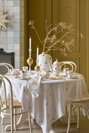 Plate Dot Delight White-Gold 23cm