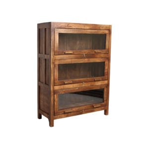 Wooden cabinet with 3 compartments