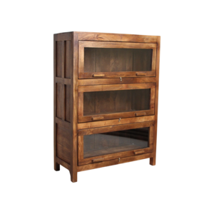Wooden cabinet with 3 compartments