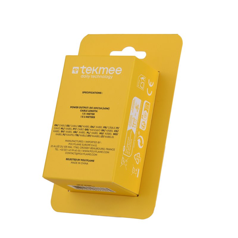 Conjunto de 2 Cables de tipo C a Type-C-Cables de carga 40W
