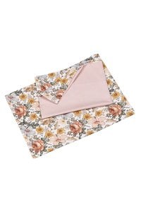 LOGAN FLOWERS Bettbezug und Kissenbezug, 100 % Baumwolle