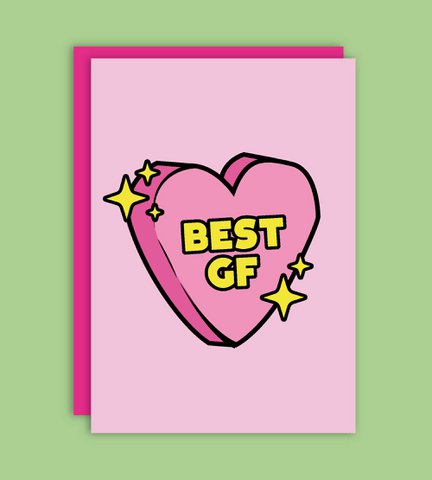 Best Girlfriend (GF) Greeting Card  