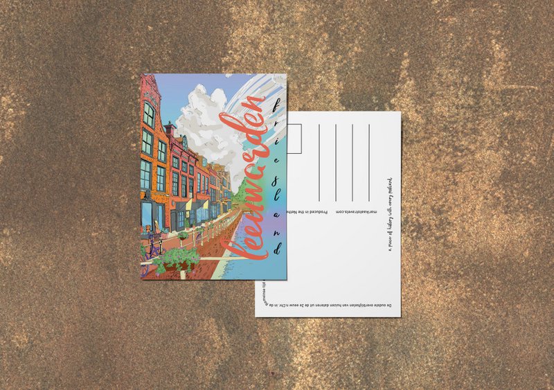 Leeuwarden, Friesland-Postkarte