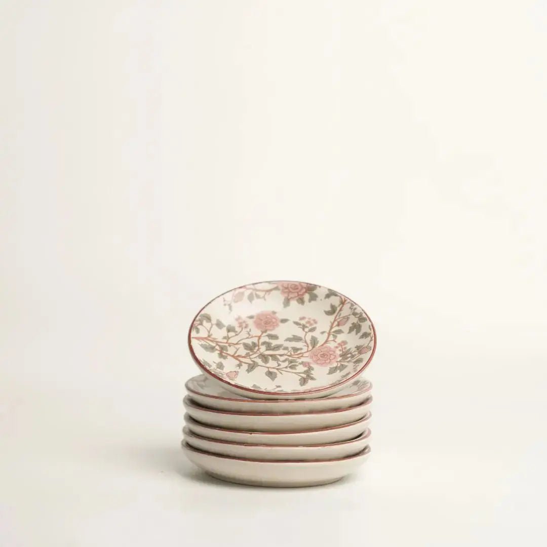Dinner Plate | Handcrafted Serving Floral Peony | Stoneware