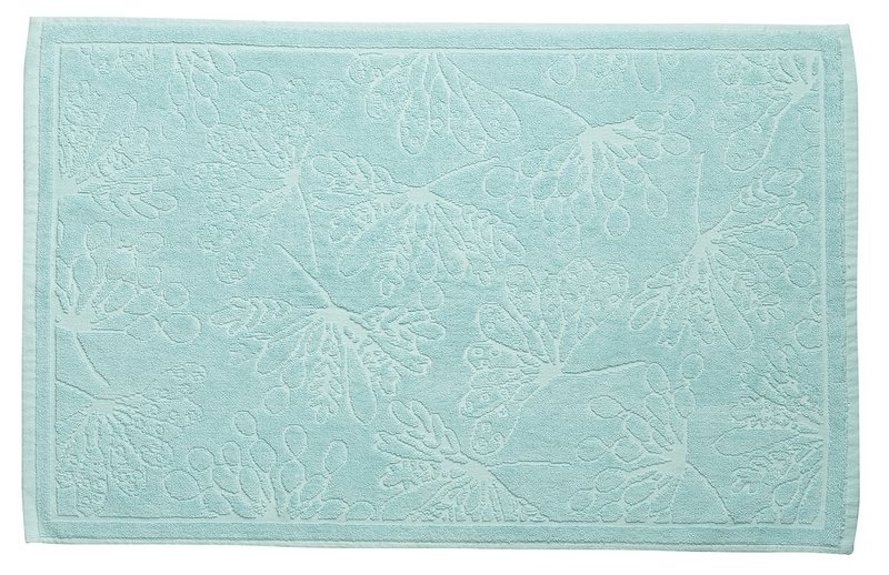 ORGANIC BATH MAT 80X50CM 100% ORGANIC COTTON 850G CYTEA LIGHT BLUE/GREY