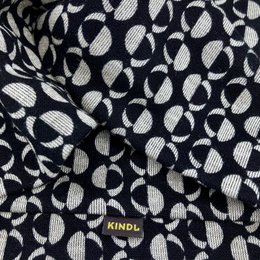 Twist Hoofdband - Stippen Minimalistisch Zwart Wit, Ponte Jersey