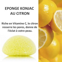 Natural Konjac Sponge for the Face with Lemon