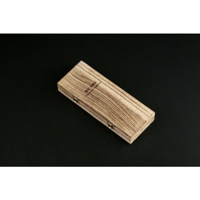 TAKAHIRO MIYAZAKI - Cuchilla Chiisai (cuchilla pequeña), acero forjado para herramientas con mango wengué