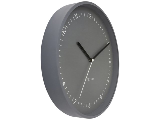 Zegar ścienny NeXtime Berlin 30 cm szary