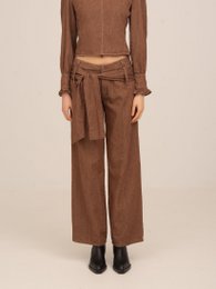 District bruine denim broek
