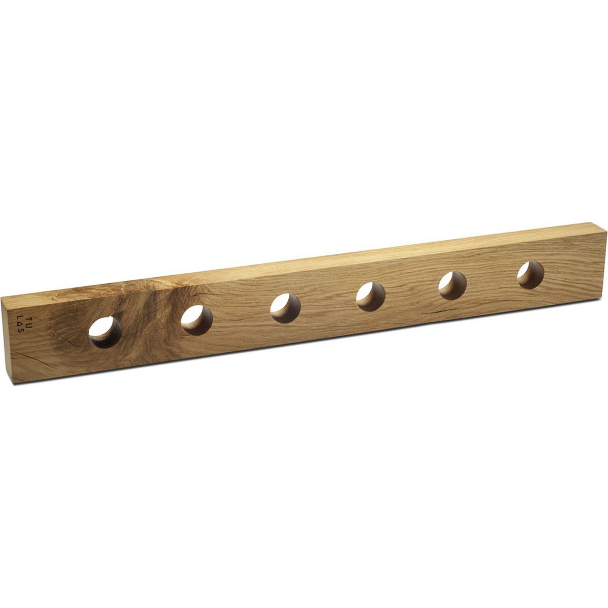 Tu Las™ Wandmontiertes Weinregal aus Holz – 77 x 9 x 4 cm – Schwebender Weinflaschenhalter – Eichenholz