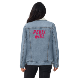 Denim sherpa jacket REBEL GIRL