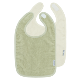 Slab Klittenband Popcorn Natural/Soft Olive 25x34cm - 2er-Pack
