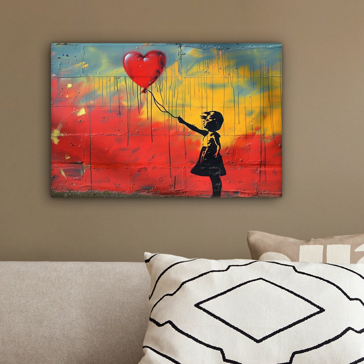 Leinwand Malerei - Wanddekoration Banksy Sty