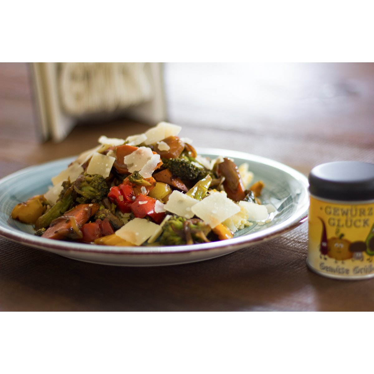 Gewürz-Glück Vegetable Greetings Spice - Aromatic spice mixture for oven vegetables, grilled vegetables, antipasti, rice pans & dips