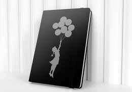 Cuaderno A5/A6 Banksy - Chica Globos Voladores