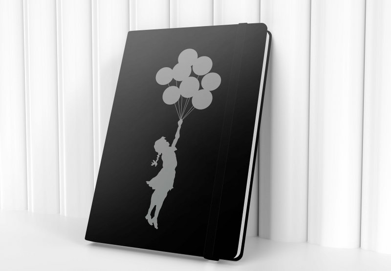 Quaderno Banksy A5/A6 - Ragazza con palloncini volanti