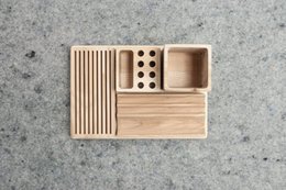 Organisateur de bureau, organisateur de bureau en bois