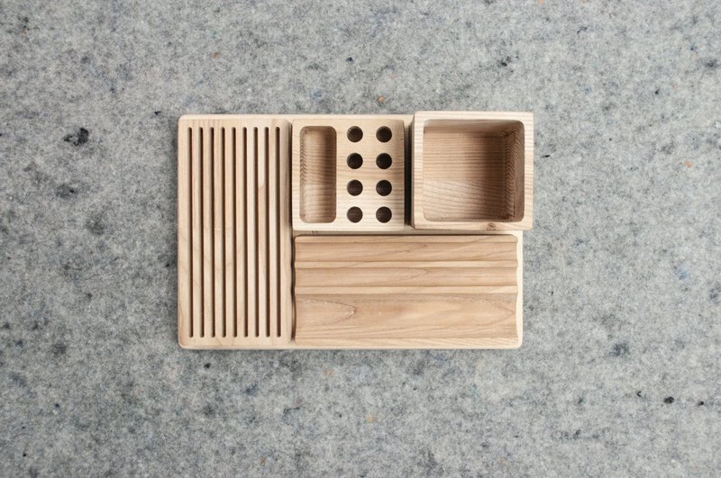 Organisateur de bureau, organisateur de bureau en bois
