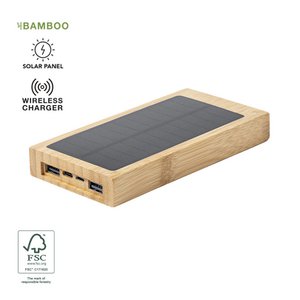 Externe hulpbatterij met 10.000 mAh -capaciteit en met geïntegreerde 5W draadloze oplader. Geschikt voor apparaten die compatibel zijn met draadloos opladen en een oplaadpaneel voor zonne -energie. Met laadstatusindicator, 2 USB -uitgangen, 1 micro U