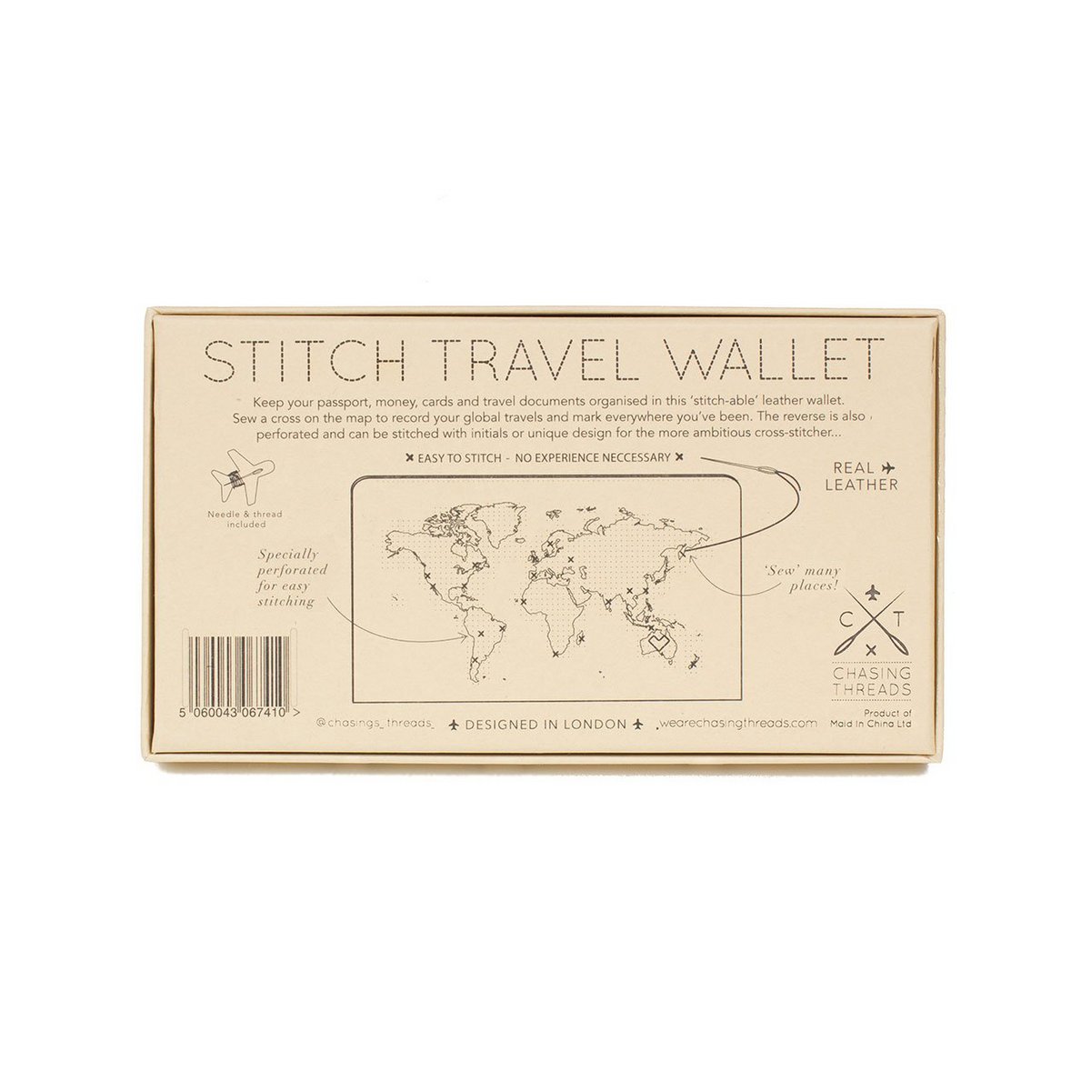 Stitch Travel Wallet - Mint