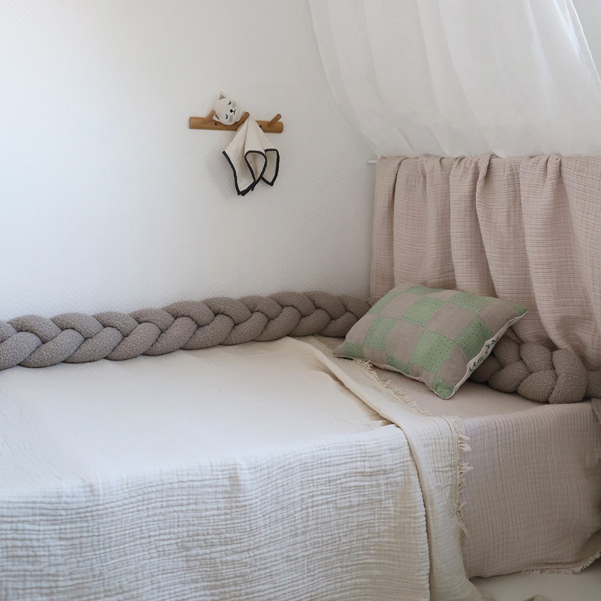 Nouby stone gevlochten bed slaapkamer 3 strengen