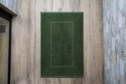 Mata łazienkowa 50 x 80 cm, 1200 gr./m², welur, srebrnoszary