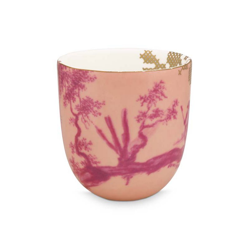 Mug Large without Ear Heritage Painted Pink 300ml