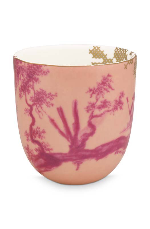 Mug Large without Ear Heritage Painted Pink 300ml