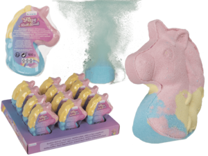 Fizzy bath bomb, Unicorn head,
