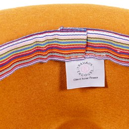 FELT HAT - leather and knit bond, unsewn edge