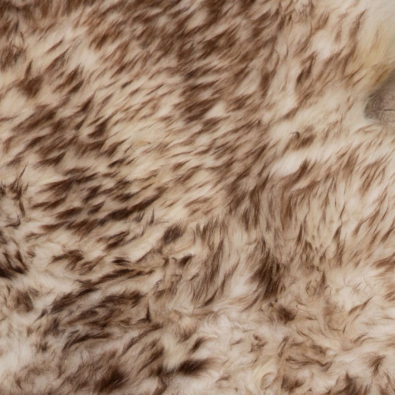 Peau de mouton WOOOL - Mouflon marron blanc classique